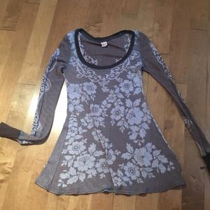 Free People Floral Thermal Size M